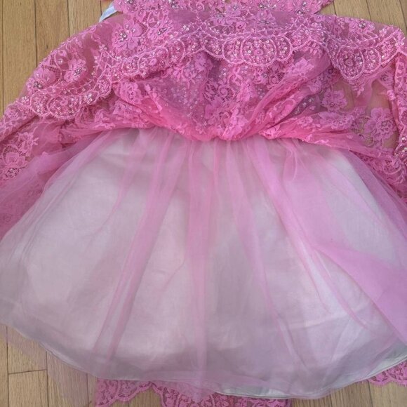 Sherri Hill Pink Lace & Sequin Short Dress – Size Small – Made in China - New - Picture 7 of 15